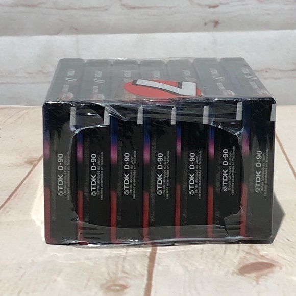 TDK blank cassette tapes 90 minute sealed lot of 7 - Picture 2 of 7